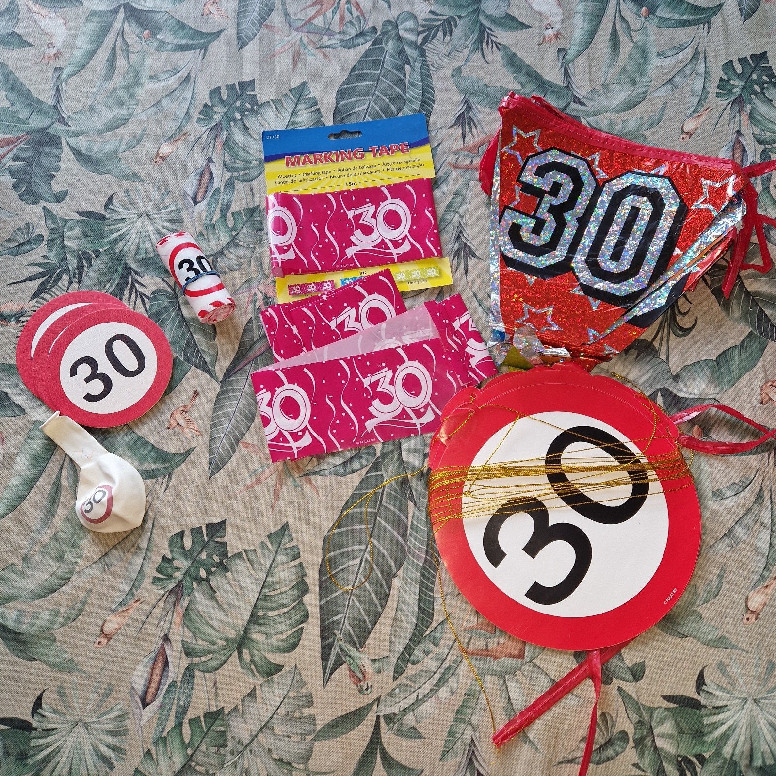 versiering 30, Ophalen, Versiering, Verjaardag