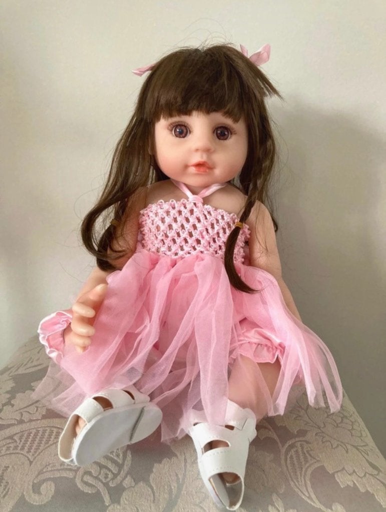 Reborn Doll- in mooie jurk, Ophalen of Verzenden, Nieuw, Pop