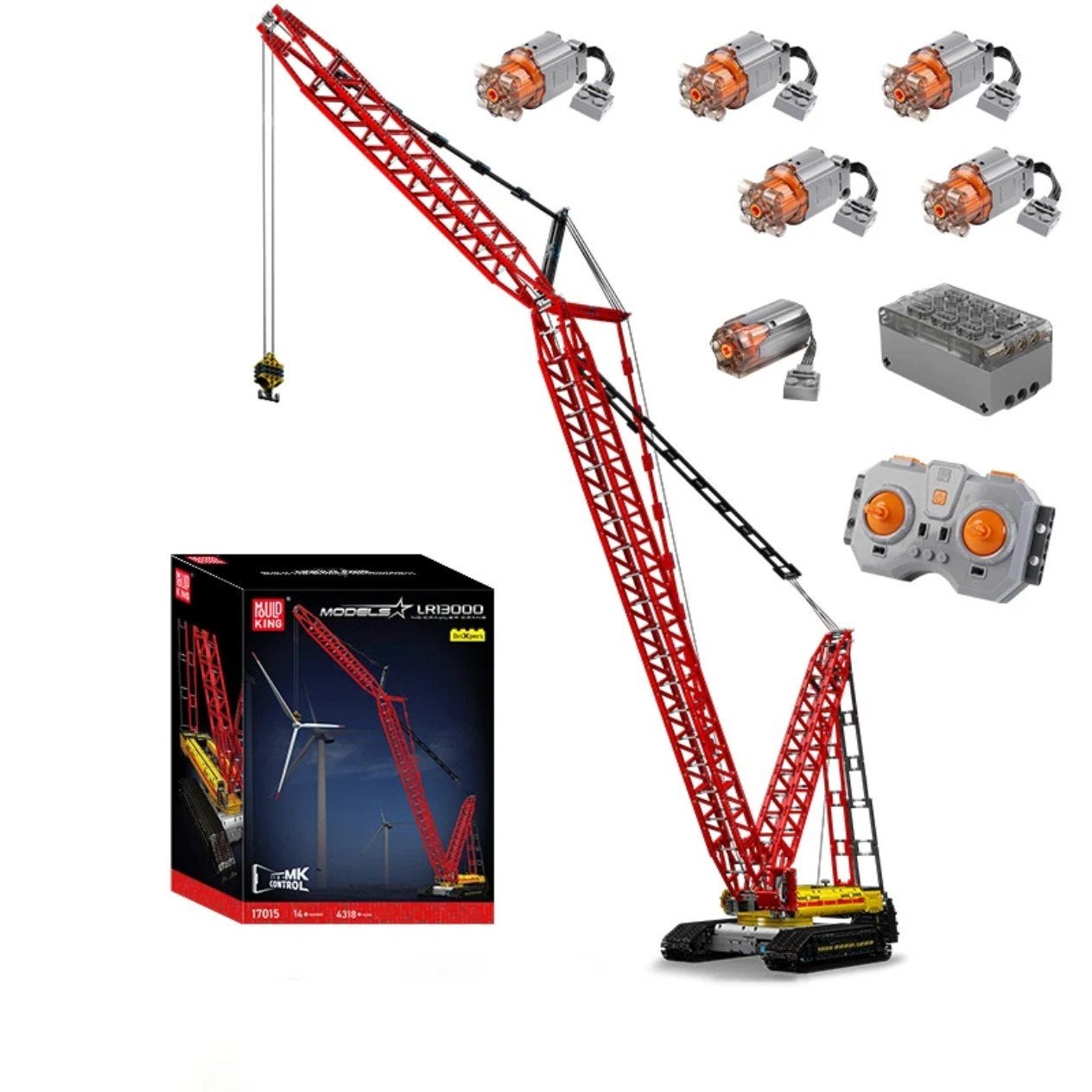 ACTIE: Mould King 17015 "Lego" Technic MEGA kraan, 4400pc, Ophalen of Verzenden, Zo goed als nieuw