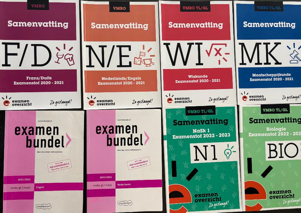 Examenbundel en samenvatting VMBO-GT/ TL-GL, Ophalen of Verzenden, Beta, Zo goed als nieuw, Overige niveaus