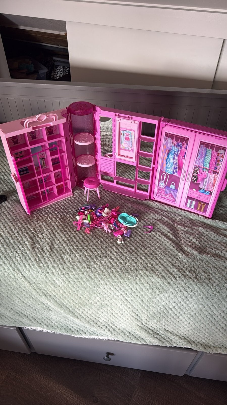 Grote Barbie collectie met droomkast en accessoires, Ophalen, Gebruikt, Barbie