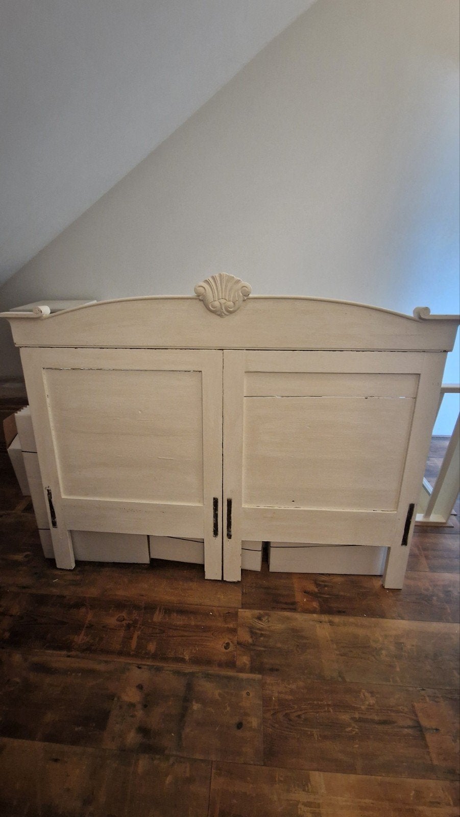 Ombouw van bed - Antiek wit geschilderd, Ophalen