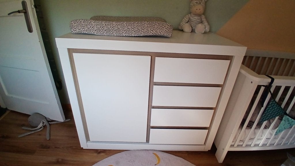 Commode wit, Ophalen, Gebruikt, 50 tot 70 cm, 100 cm of meer
