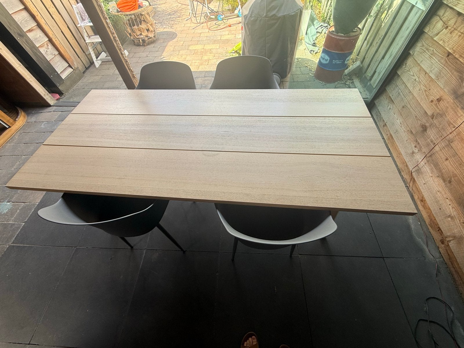 Ikea Ypperlig tafel met stoelen, Ophalen, Gebruikt, 50 tot 100 cm, 150 tot 200 cm