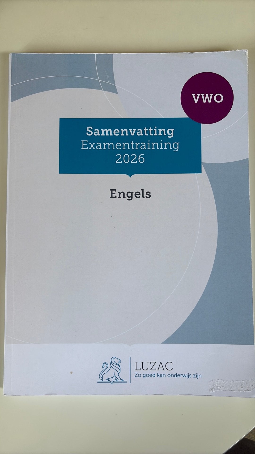 Luzac Samenvatting examentraining VWO Engels 2026, Boeken, Schoolboeken, VWO, Engels, Ophalen of Verzenden, Zo goed als nieuw