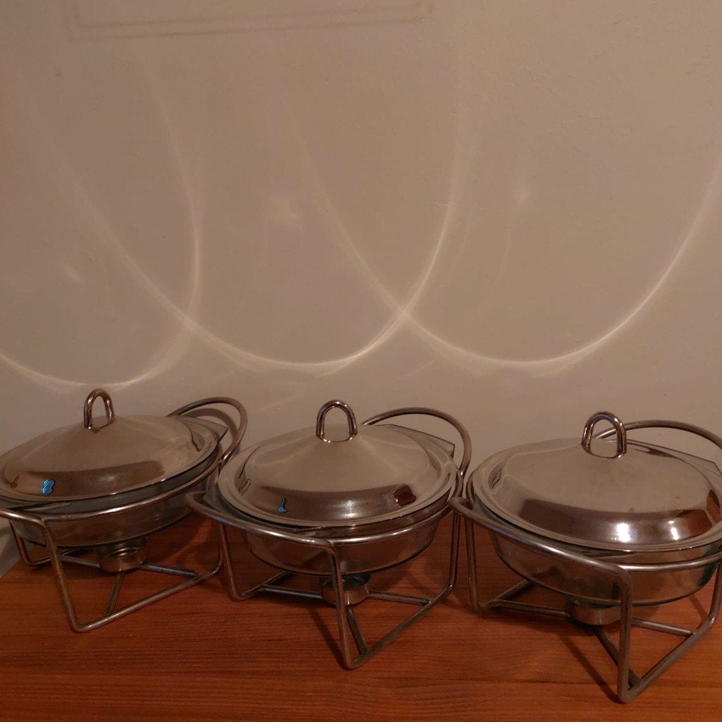 Chafing dishes - kop en schotel(s) - Borden - Soepkom - etc., Ophalen, Gebruikt