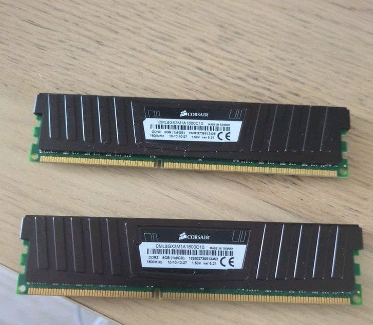 2x Corsair DDR3 8GB 1600MHz RAM Geheugen, Ophalen of Verzenden