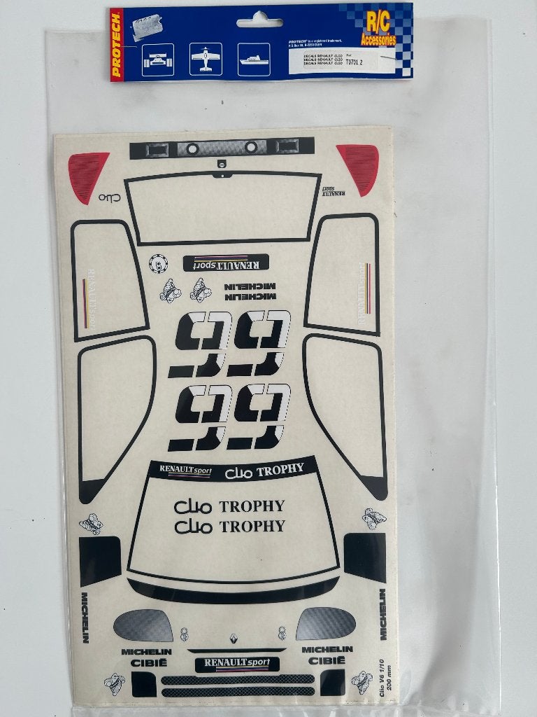 Protech decals Renault Clio T0701.2 nieuw rc stickers