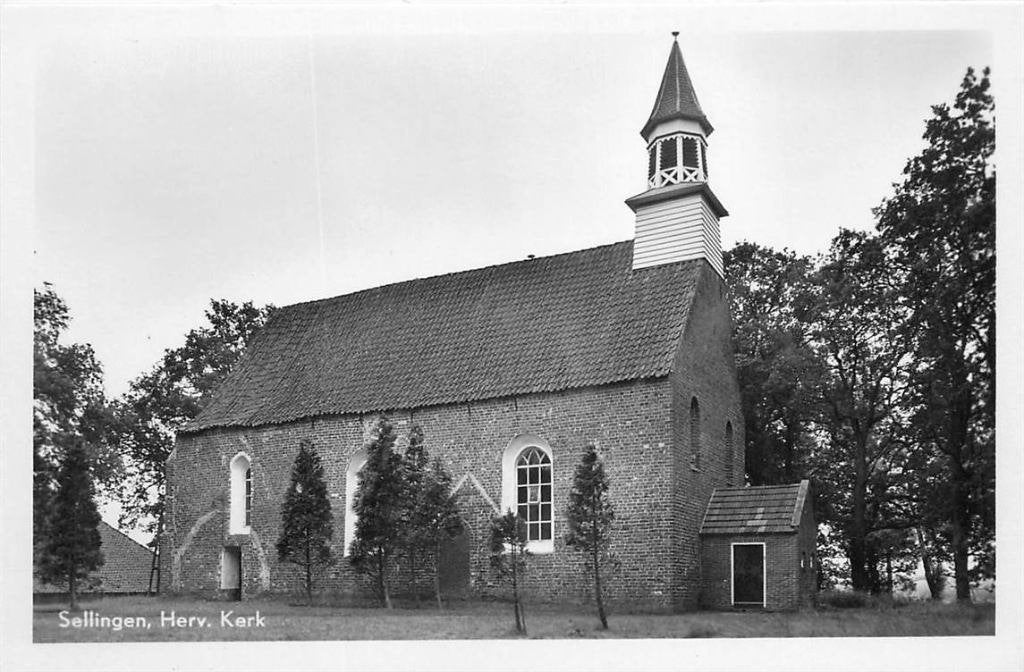 388-482-015 Sellingen  Herv Kerk, Verzenden, Voor 1920, Groningen