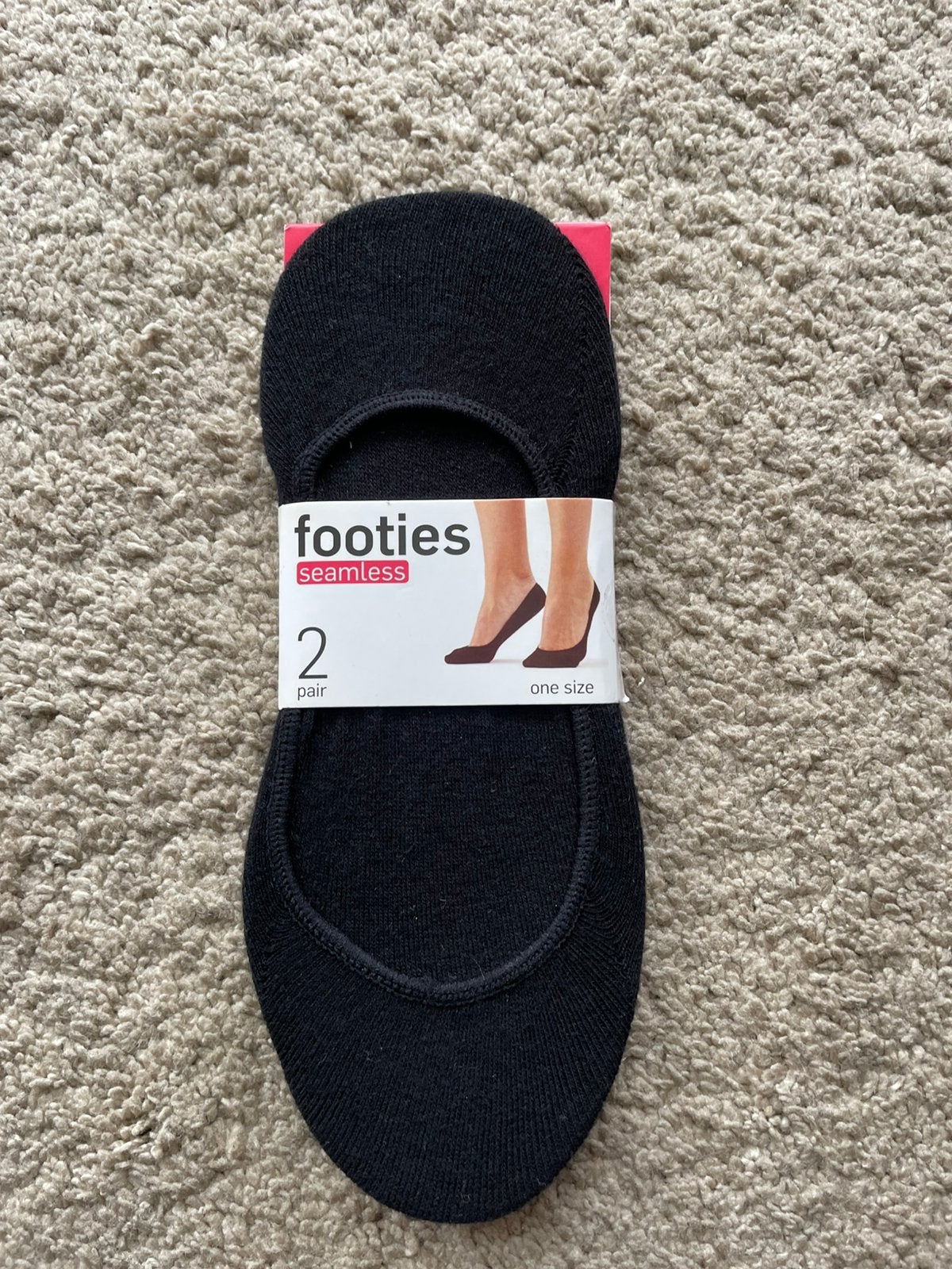 2 Paar Footies., Verzenden, Nieuw, Zwart, Sokken en Kniesokken