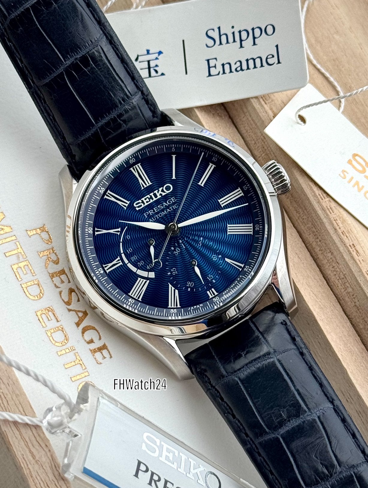 Seiko Presage Shippo Enamel SPB073J1 Limited Edition 1/2500., Seiko, Staal, Polshorloge, Ophalen of Verzenden
