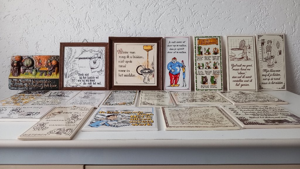 Tegeltjes met spreuken / Spreuk tegeltjes, Ophalen, Met afbeelding, Zo goed als nieuw, Tegeltje