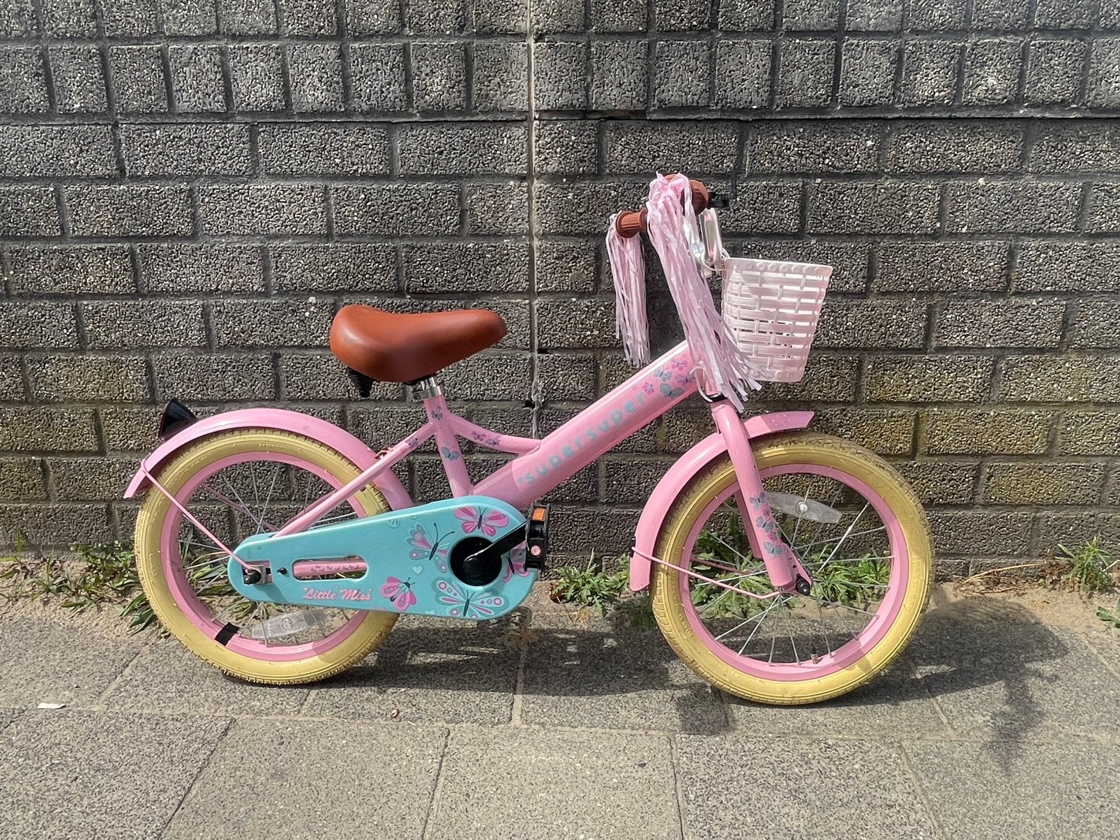 Supersuper fiets 16 inch, Ophalen, Gebruikt, Terugtraprem, 16 tot 20 inch