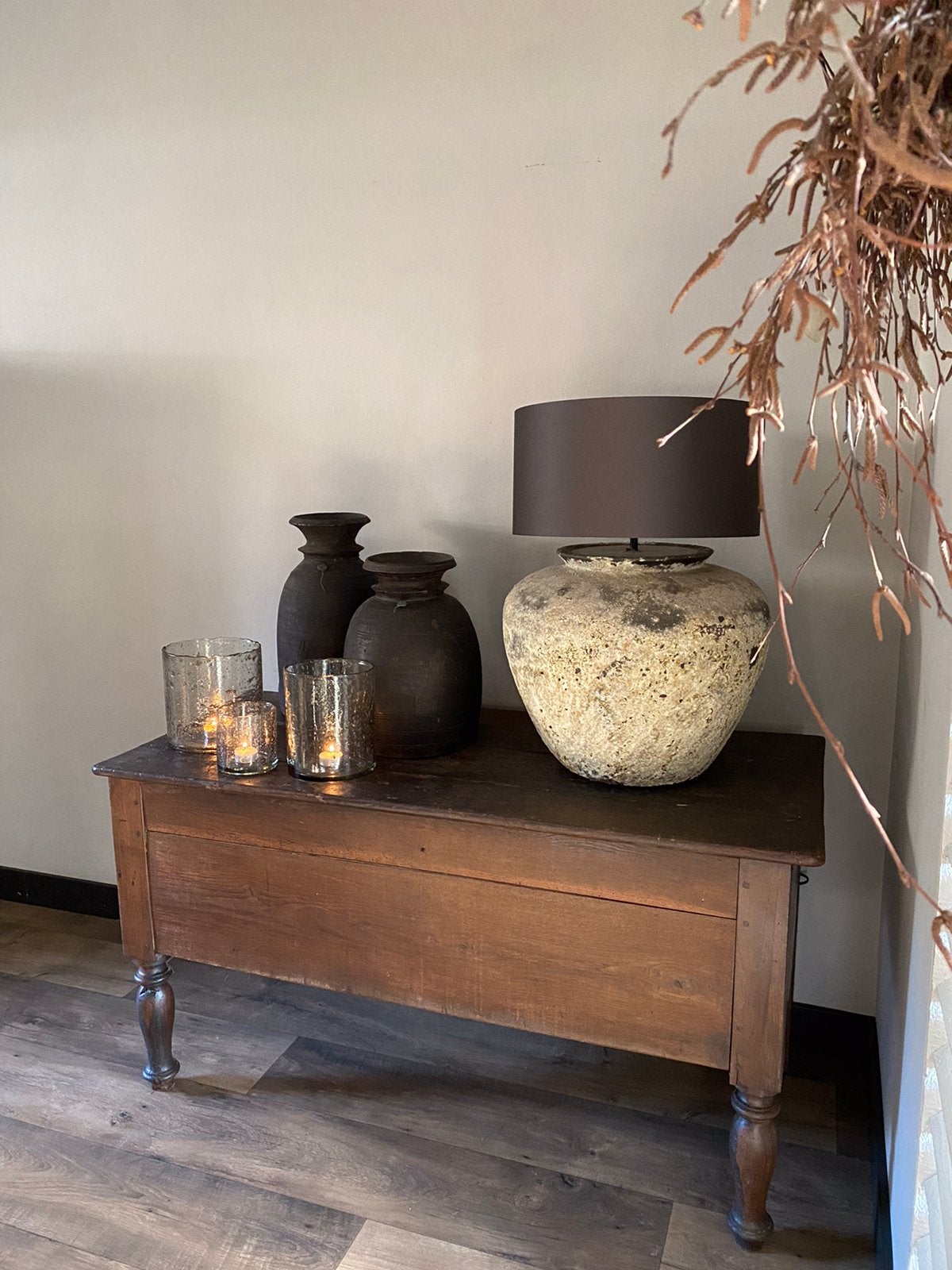 Antieke kist-bruidskist-oude kist-sidetable-oude tafel-kist, Antiek en Kunst, Ophalen