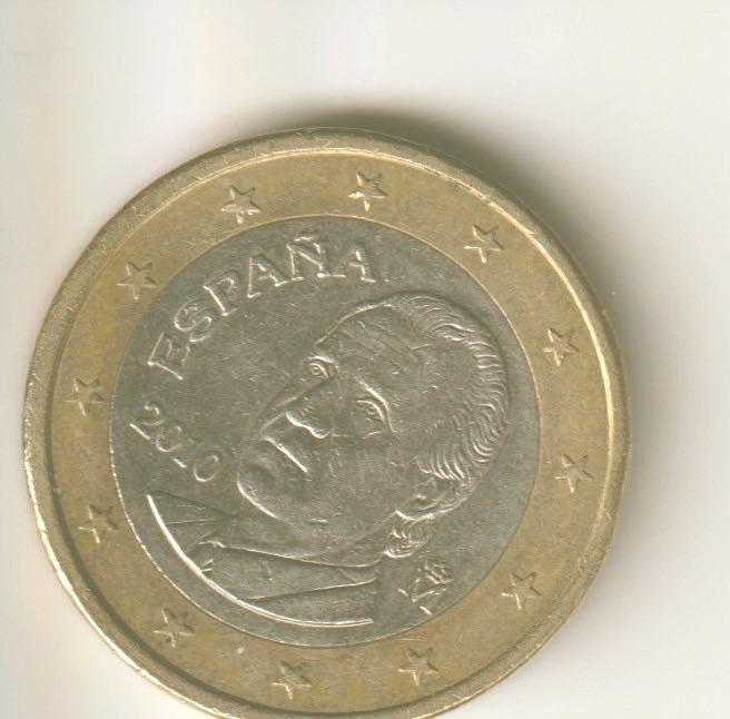1 euro 2010 spanje, Verzenden, Spanje, 2 euro
