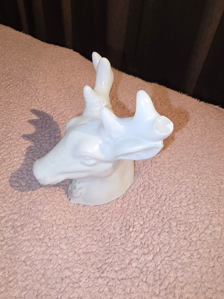 Wit hert beeldje - decoratie, Ophalen of Verzenden, Zo goed als nieuw, Porselein, Beeldje(s)