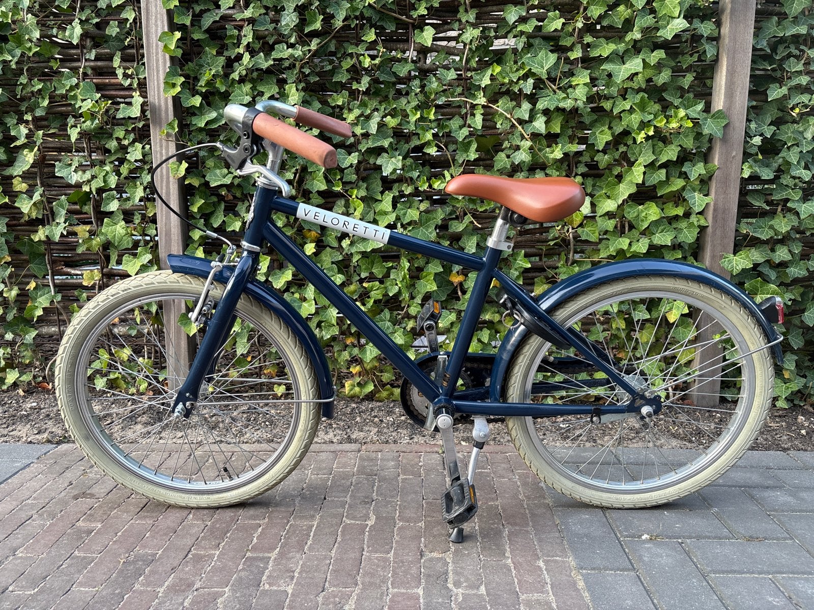 Veloretti Junior - Donkerblauw, 20 inch, Fietsen en Brommers, Ophalen, Zo goed als nieuw, Terugtraprem, 16 tot 20 inch