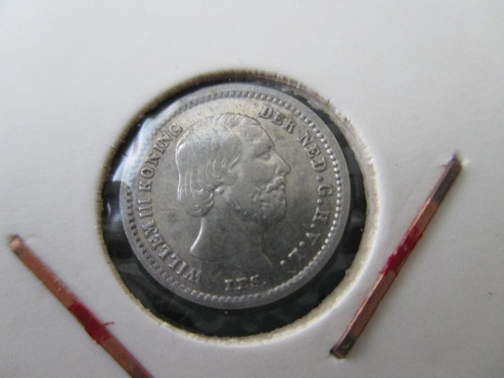 5 cent 1859, Postzegels en Munten, Munten | Nederland, Koning Willem III, Zilver, Ophalen of Verzenden, Losse munt