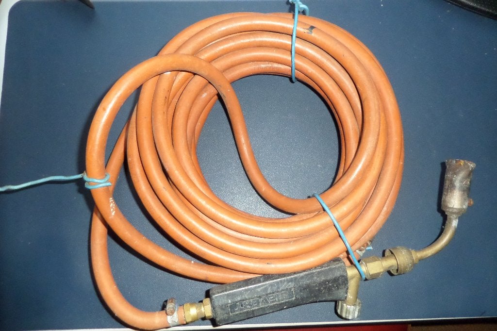 Gasbrander - Sievert - 8m oranje gasslang - €125,=, Ophalen, Zo goed als nieuw, Overige typen