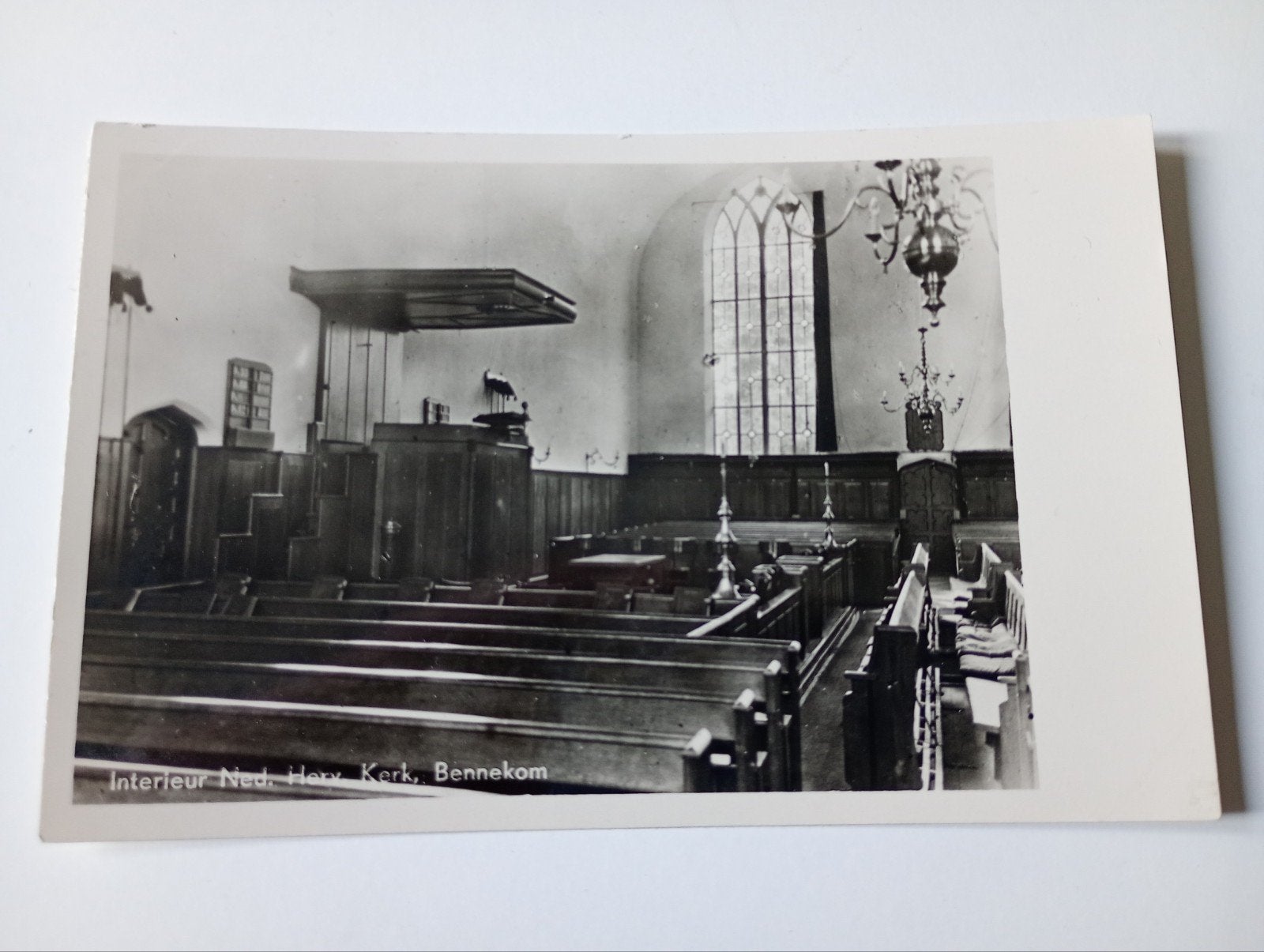 Bennekom Interieur NH Kerk, Ophalen of Verzenden, 1940 tot 1960, Ongelopen, Gelderland