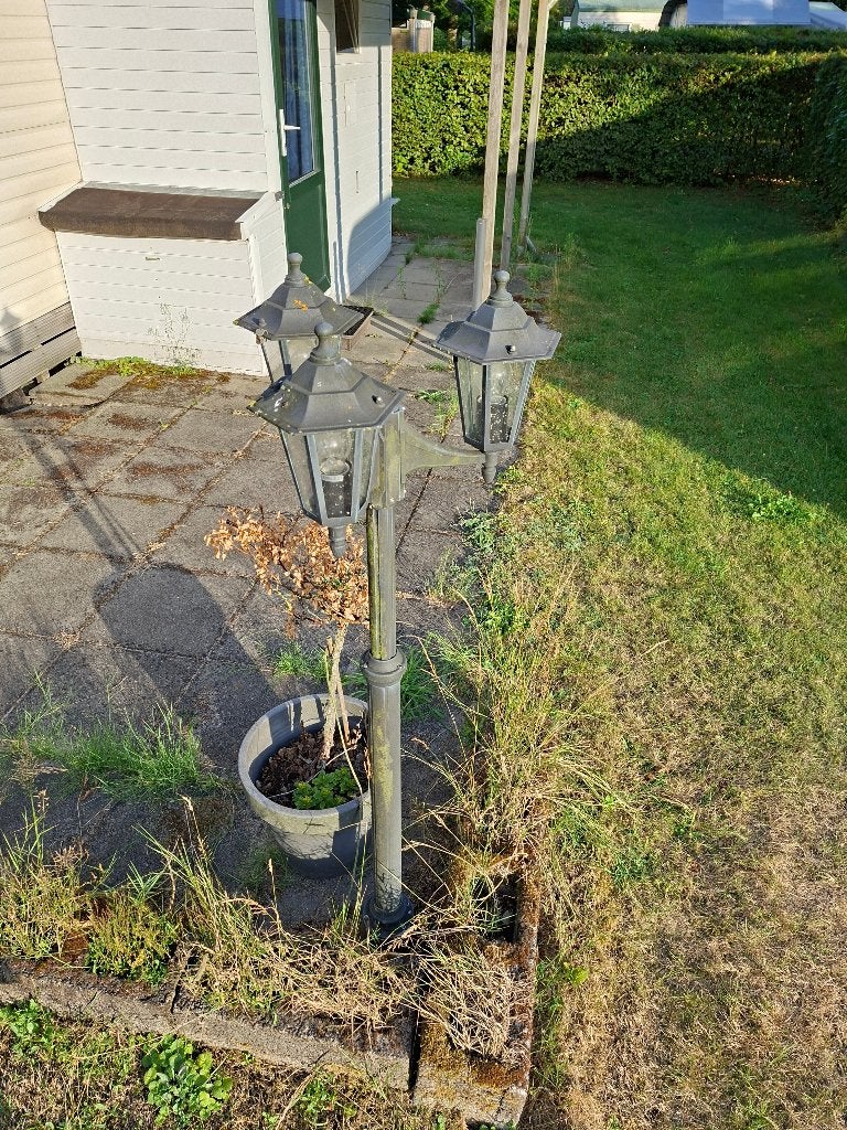 Sier lantaarnpaal, Tuin en Terras, Ophalen, Kunststof, Gebruikt, Staande lamp