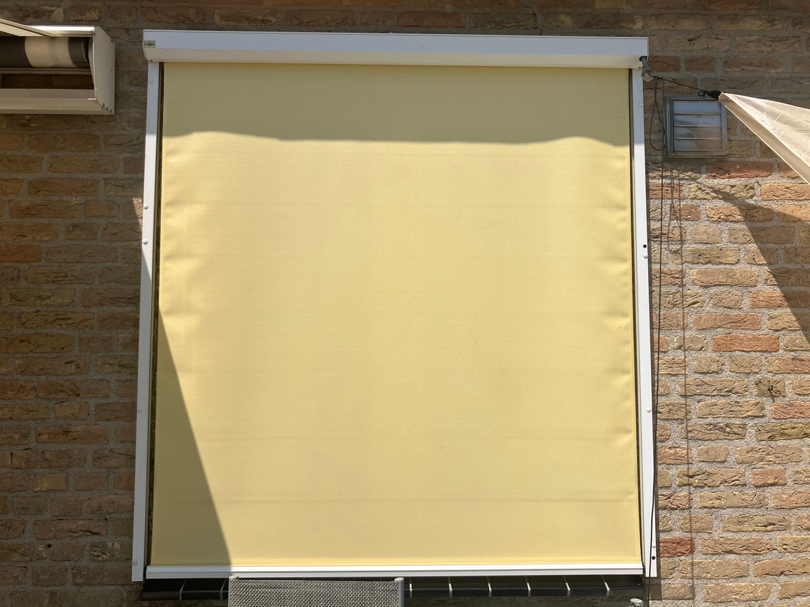 Zonwering screen 200x190 bediening links, Ophalen, Gebruikt, Minder dan 250 cm, 150 tot 300 cm