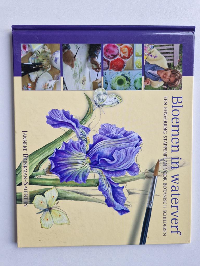 Bloemen in waterverf (aquarel) - Janneke Brinkman, Boeken, Ophalen of Verzenden, Zo goed als nieuw, Tekenen en Schilderen
