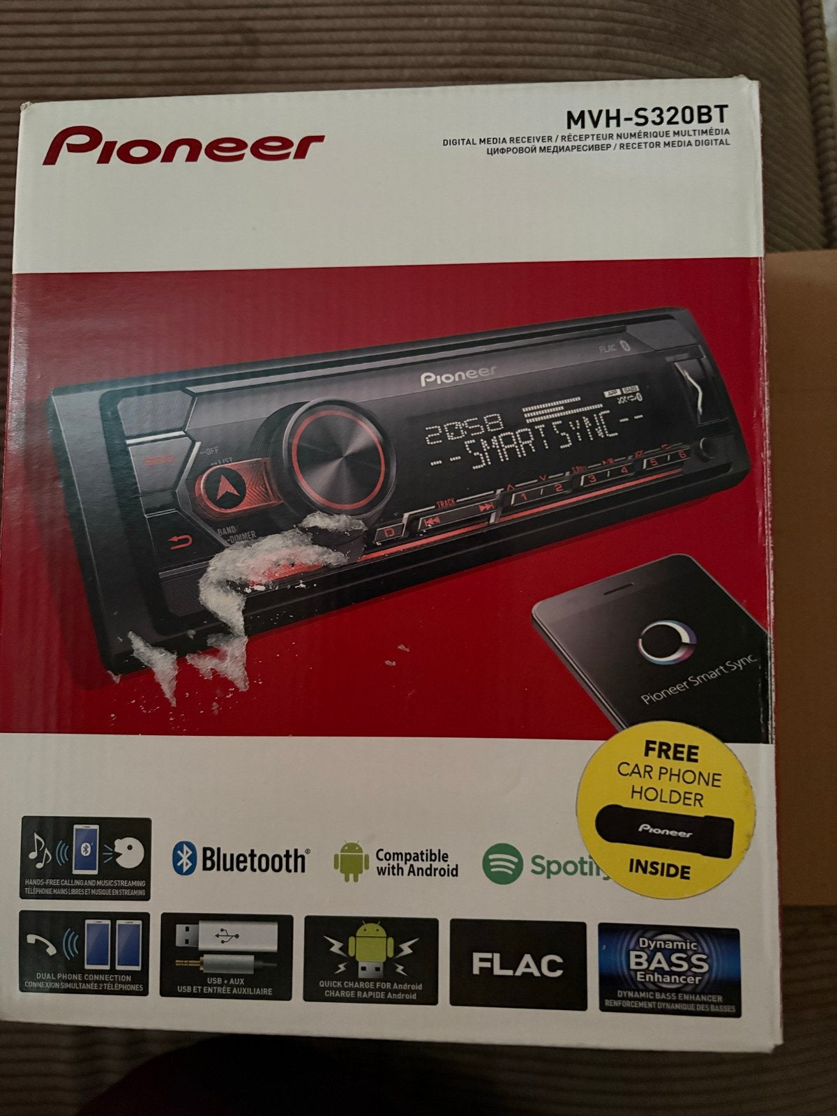 Pioneer MVH-S320BT Autoradio met Bluetooth, Auto diversen, Autoradio's, Ophalen of Verzenden, Zo goed als nieuw