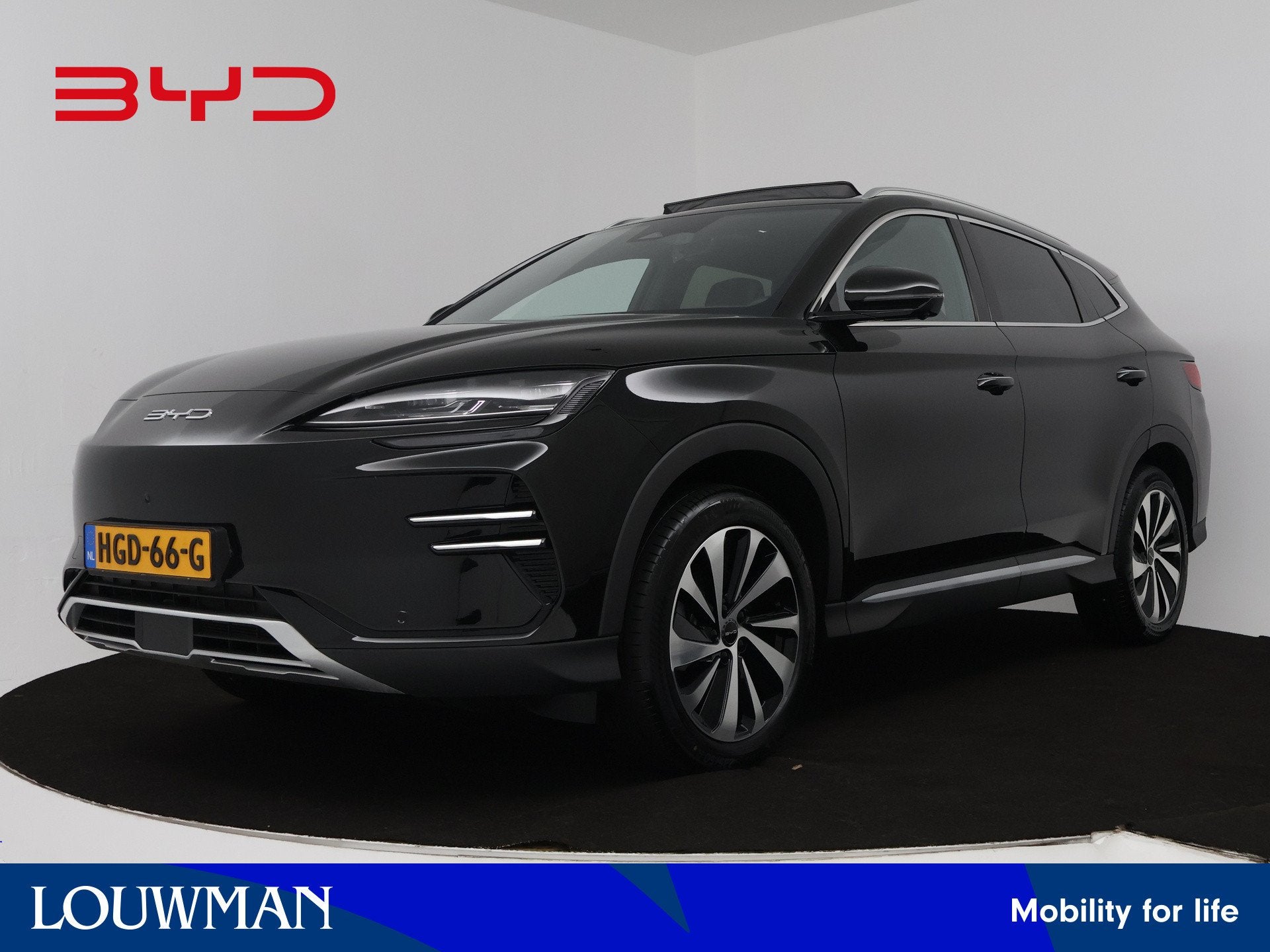 BYD SEAL U Design 87 kWh | Origineel NL! | NAP! (bj 2025), Auto's, 12 maanden, Seal U, Zwart, Automatische klimaatregeling