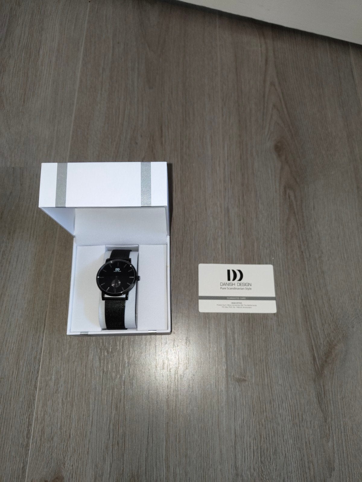 Danish design horloge Zwart heren IQ64Q1219, Overige merken, Staal, Staal, Polshorloge