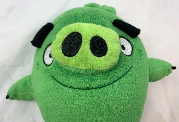 Angry Birds varken Leonard groen pluche knuffel Rovi, Coolsingel 104, 3011 AG Rotterdam, Netherlands, Groen, Overige merken, Verzenden