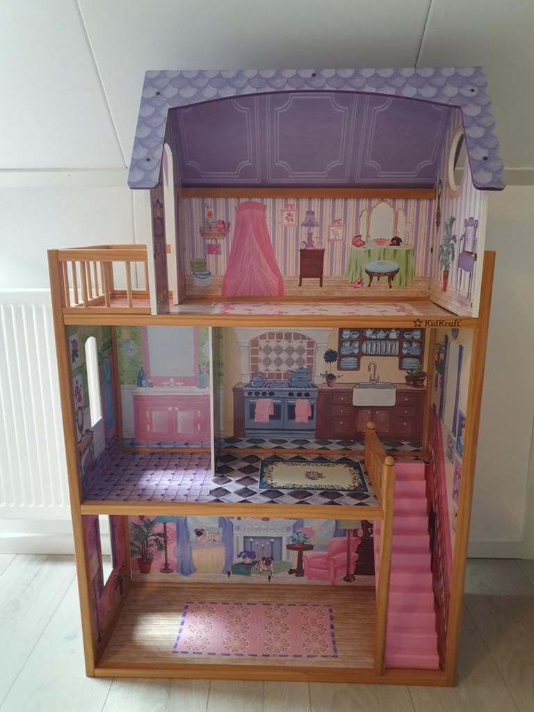 Kidkraft poppenhuis/ barbiehuis, Kinderen en Baby's, Speelgoed | Poppenhuizen, Ophalen, Zo goed als nieuw, Poppenhuis