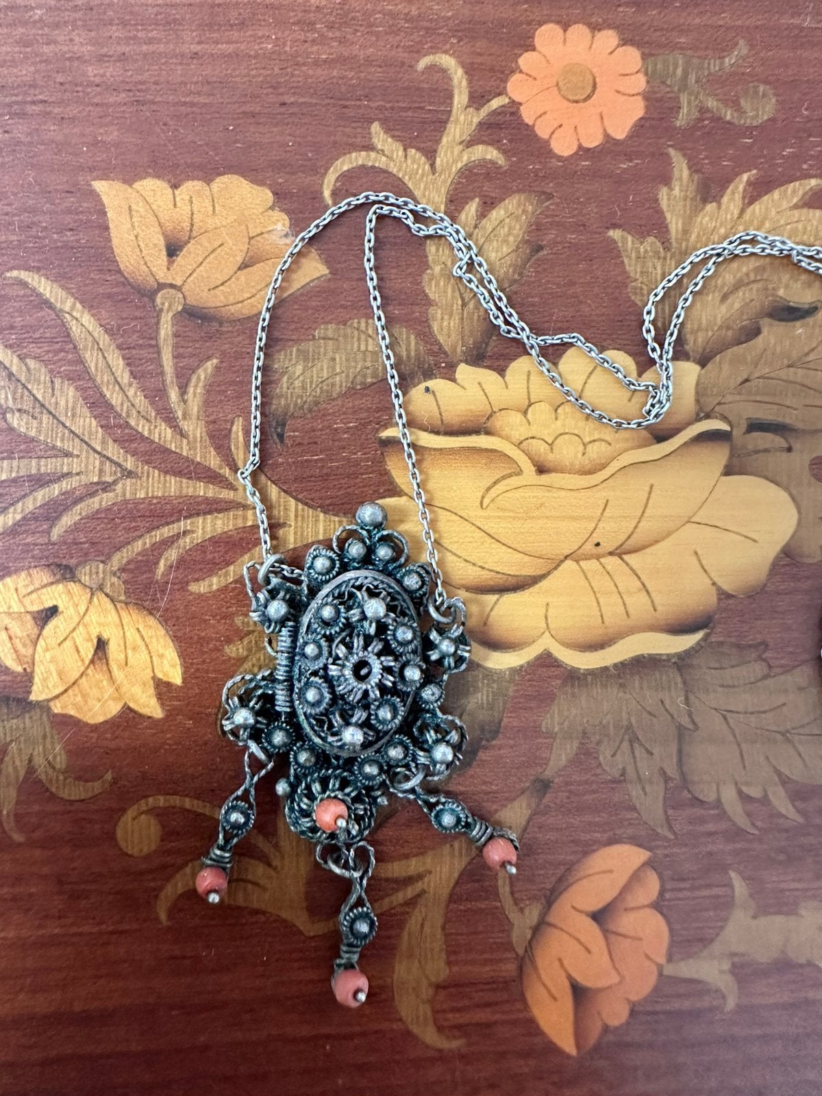 Antieke ketting Art Nouveau, Ophalen of Verzenden, Zo goed als nieuw, Edelsteen, Trollbeads