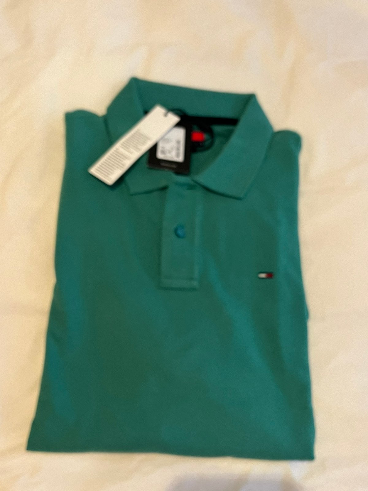 Nieuwe Tommy Hilfiger polo groen, maat L, Kleding | Heren, Polo's, Ophalen of Verzenden, Nieuw, Groen