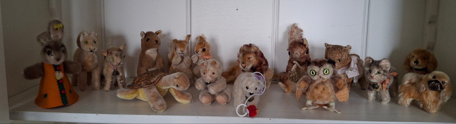 Vintage Steiff Knuffeltjes - Diverse Dieren, Ophalen of Verzenden, Gebruikt