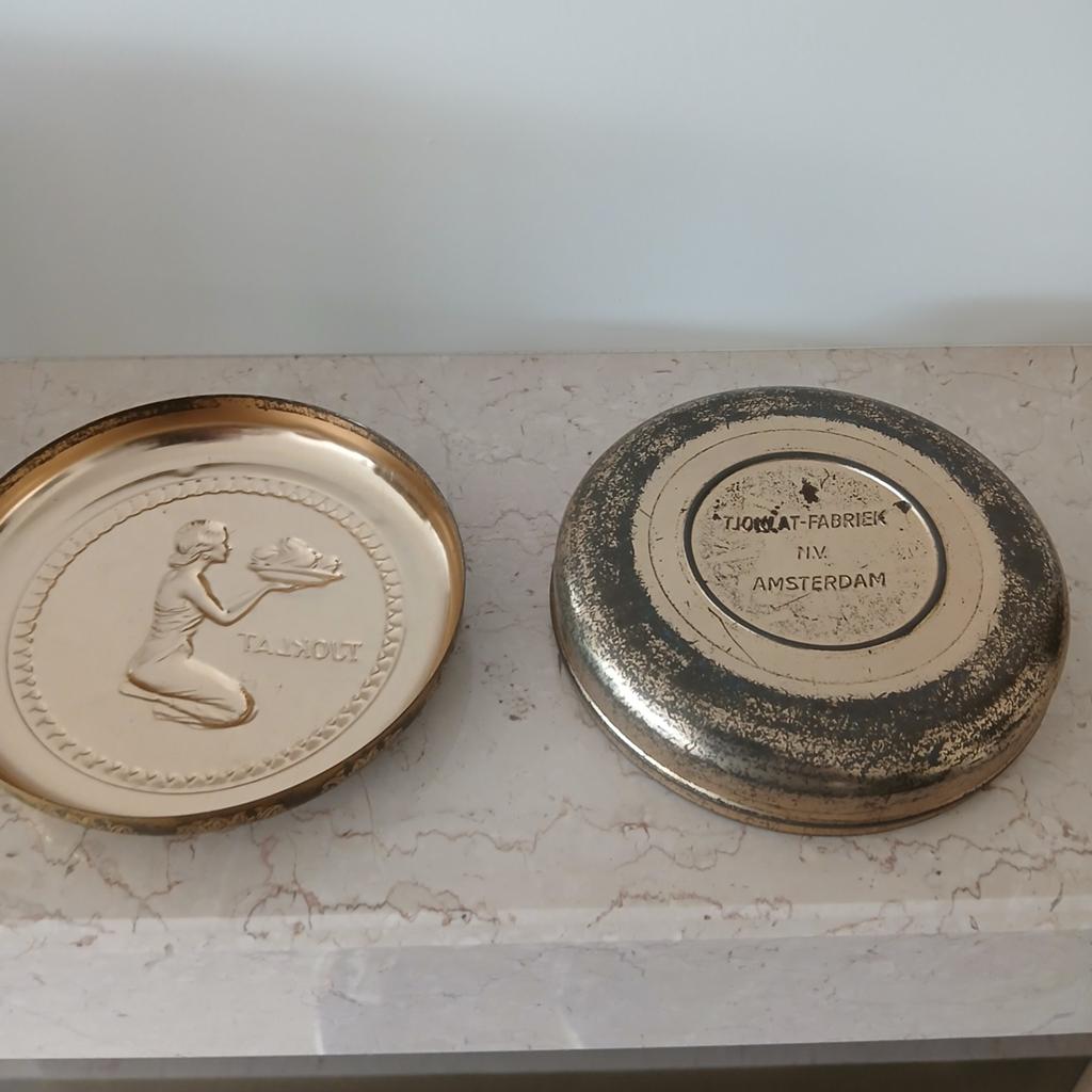 Vintage Tjoklat-Fabriek Amsterdam Camee Pastilles Blik, Antiek en Kunst, Ophalen of Verzenden