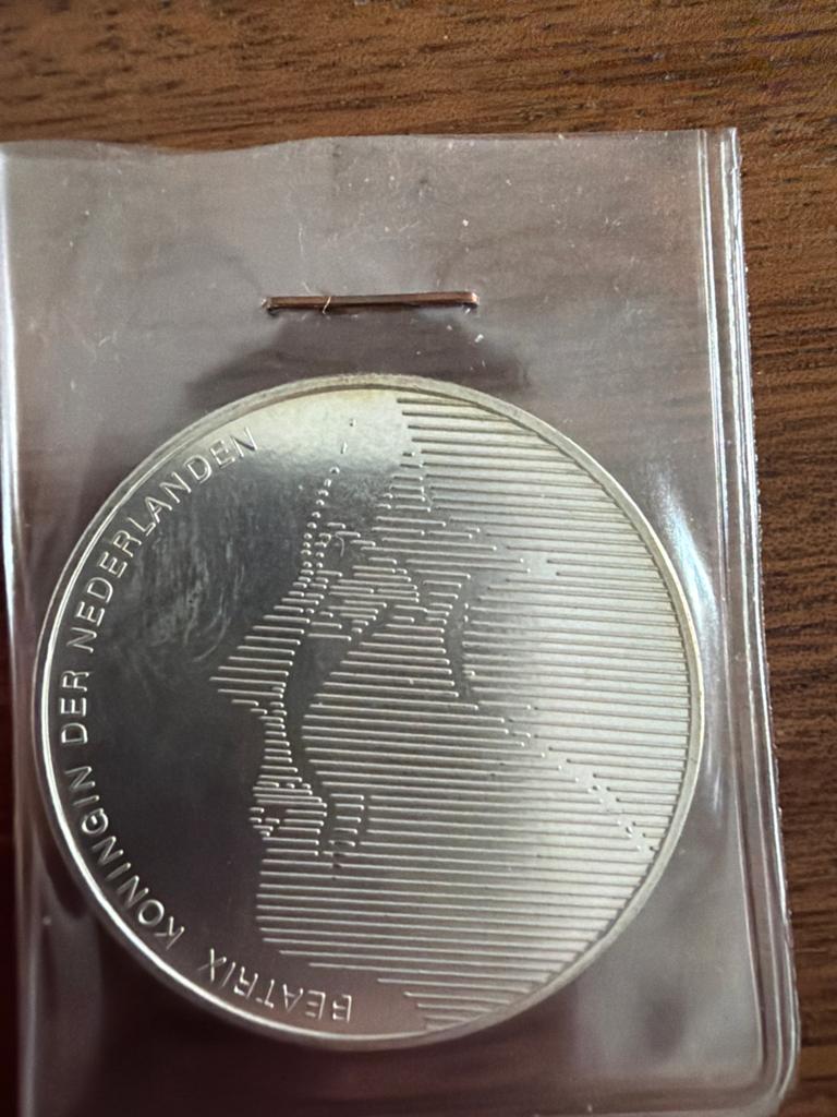 50 gulden Zilveren munt Beatrix 1984 -  van Oranje, Ophalen, Koningin Beatrix, Zilver, Overige waardes