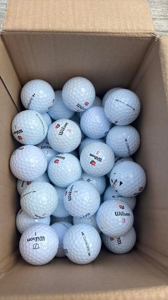 50 Wilson Staff Duo Soft golfballen, Ophalen of Verzenden, Zo goed als nieuw, Bal(len)