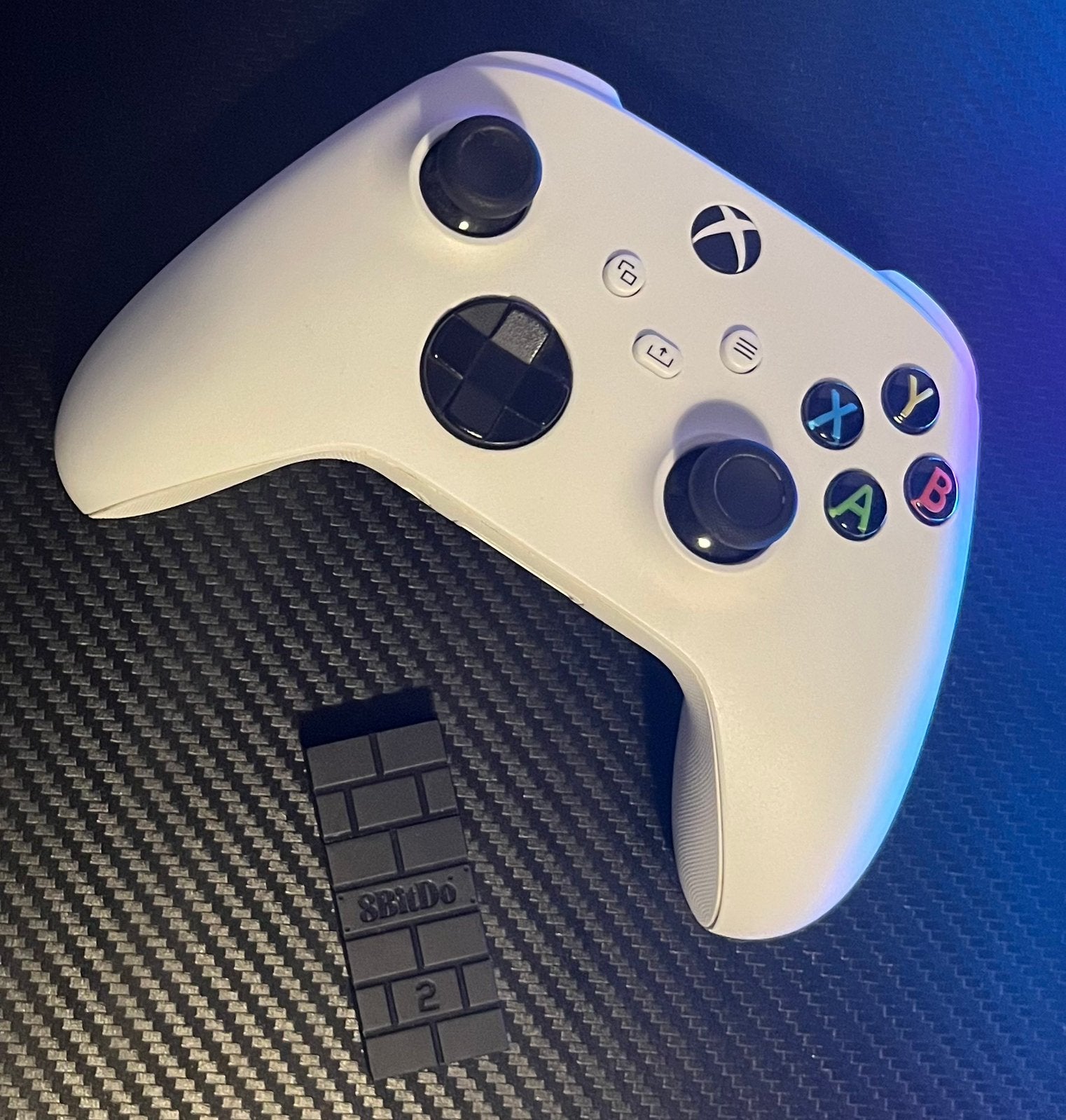 Draadloze Xbox controller series x/s met 8bitdo adapter 2, Ophalen of Verzenden, Zo goed als nieuw, Controller, Xbox Original