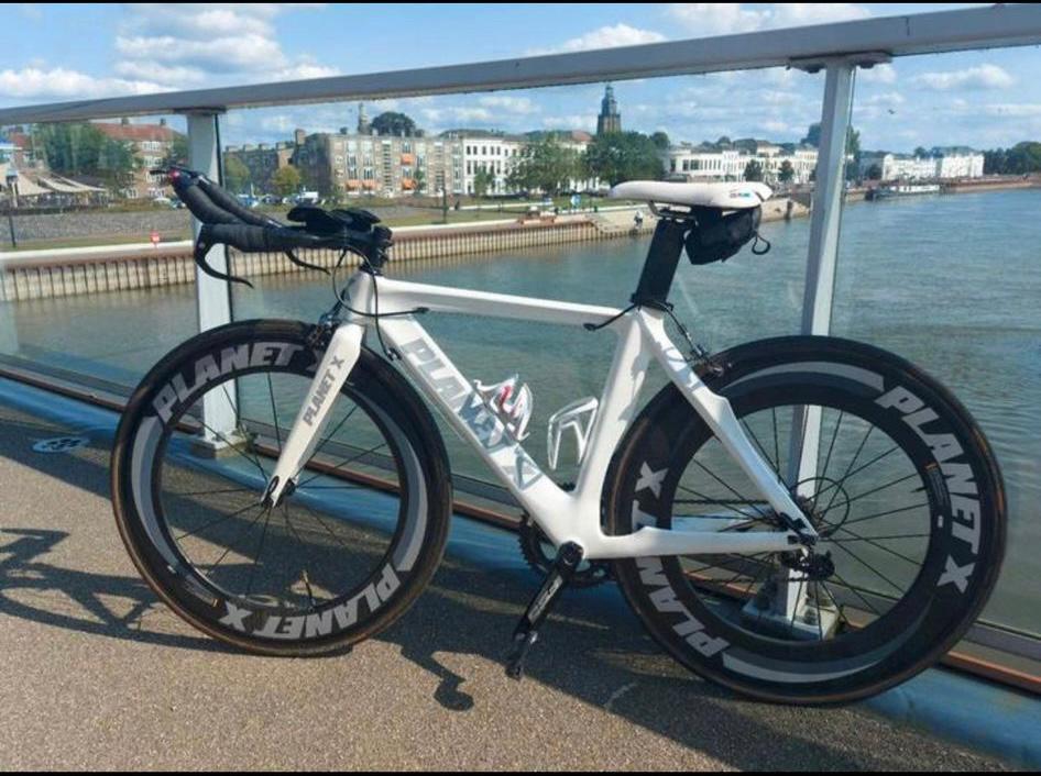Planet X tijdritfiets, wit. Maat 51, Overige merken, 28 inch, Carbon, 49 tot 53 cm