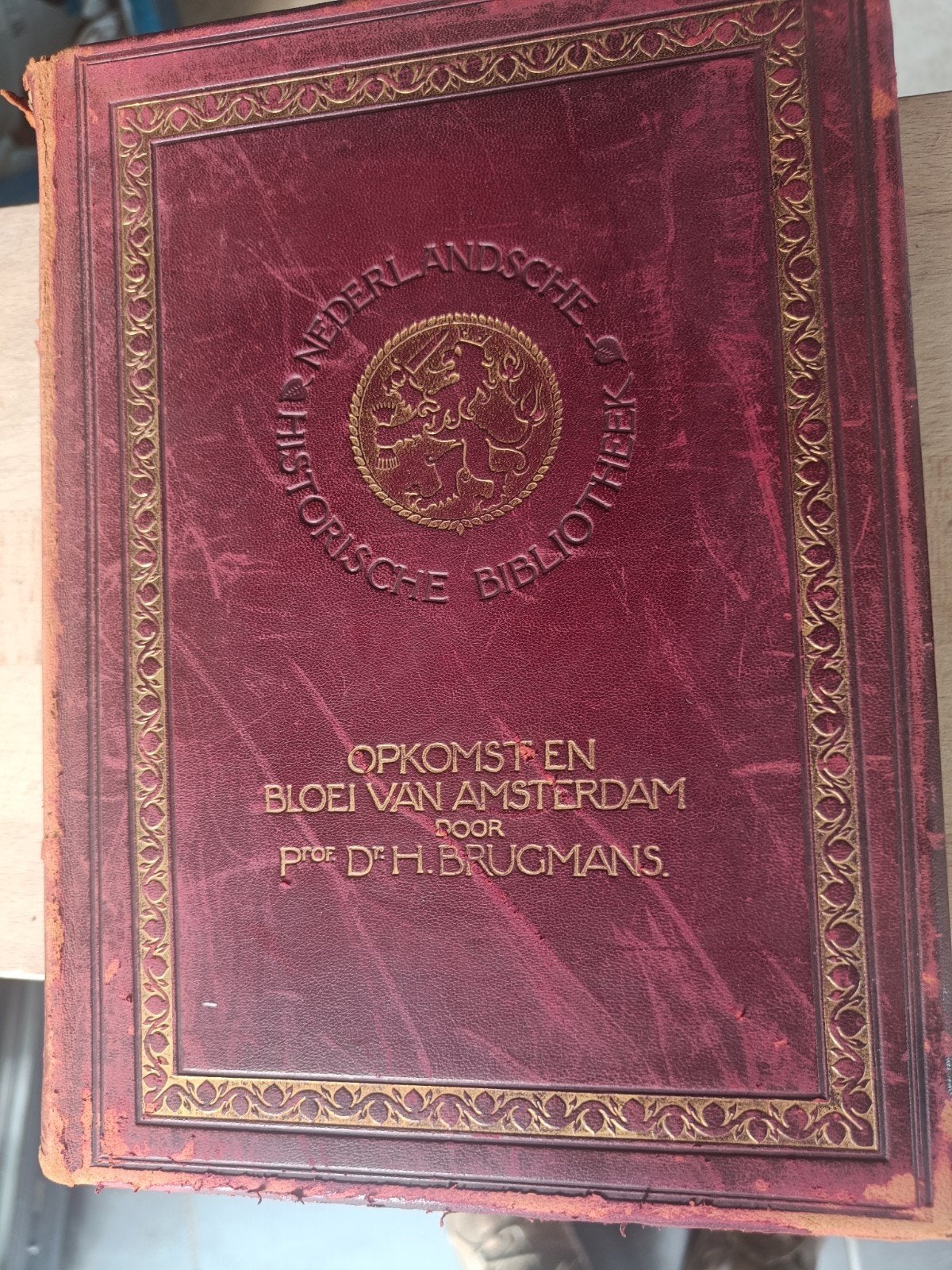 Opkomst en Bloei van Amsterdam - Kalfsleren Band (Nr. 12), Boeken, Gelezen, 19e eeuw, Ophalen of Verzenden, H Brugmans