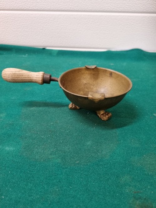 asbak messing hout vintage, Verzamelen, Ophalen of Verzenden, 'T Olde Gre-j, Info@toldegrej.nl, Endepoelstraat 20f Didam