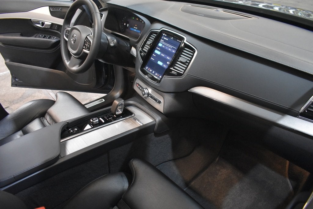 Volvo XC90 2.0 T8 AWD Ultimte Bright, Auto's, Gebruikt, 4 cilinders, Blauw, Hybride Elektrisch/Benzine