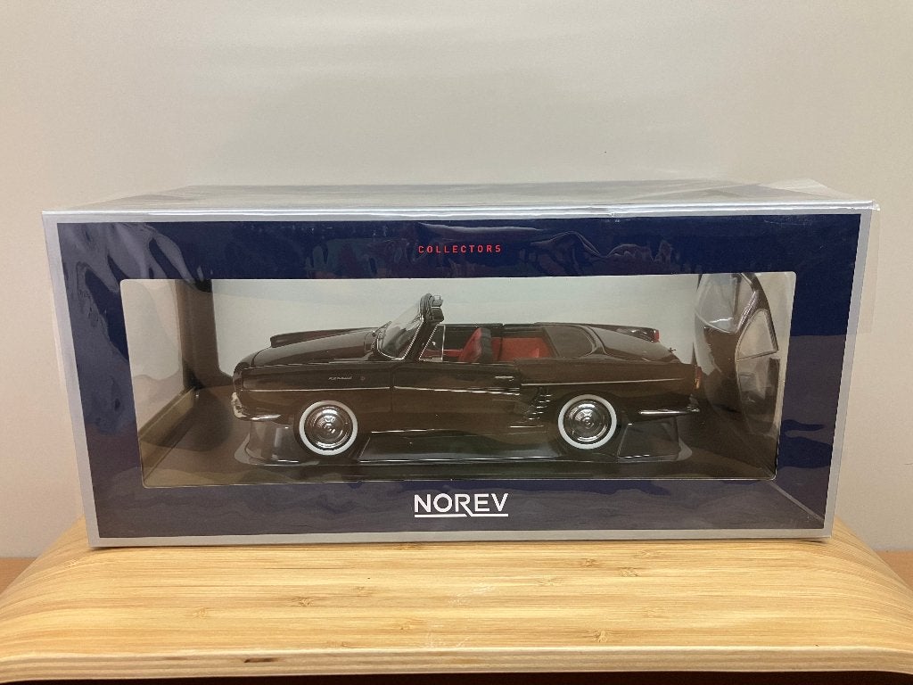 Renault Floride Cabriolet van 1961  zwart  1/18 Norev, Hobby en Vrije tijd, Ophalen of Verzenden, Nieuw, Auto, Norev