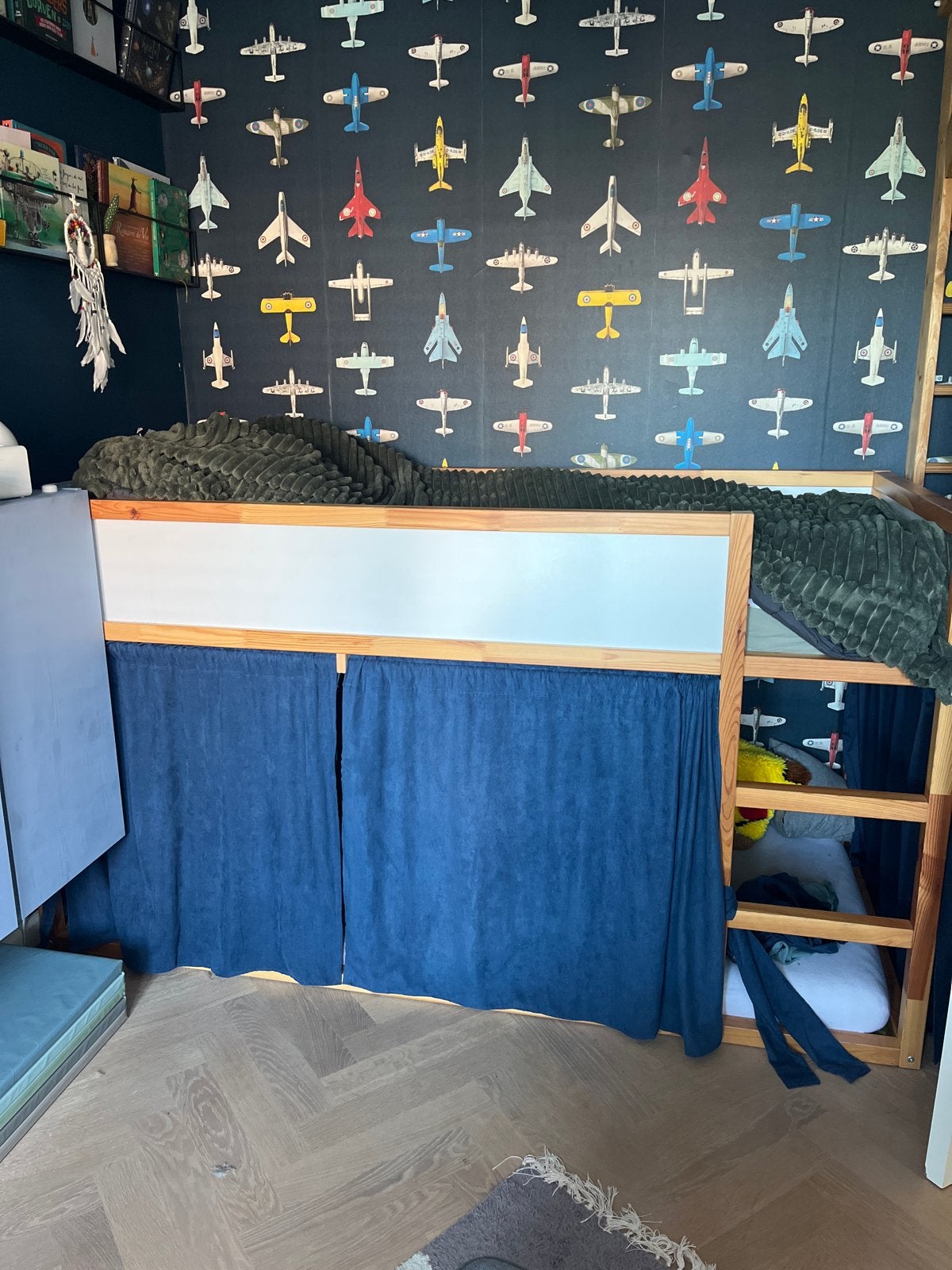 Kura ikea keer bed - hoogslaper - stapelbed- hemelbed, Ophalen, Gebruikt, Eenpersoons, Hoogslaper