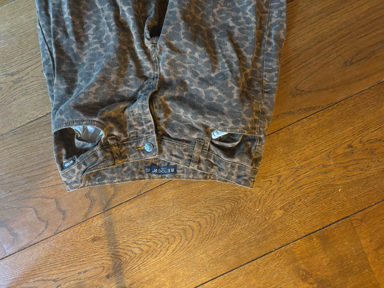 Retour Jeans panterprint spijkerbroek maat 164, Ophalen of Verzenden, Zo goed als nieuw