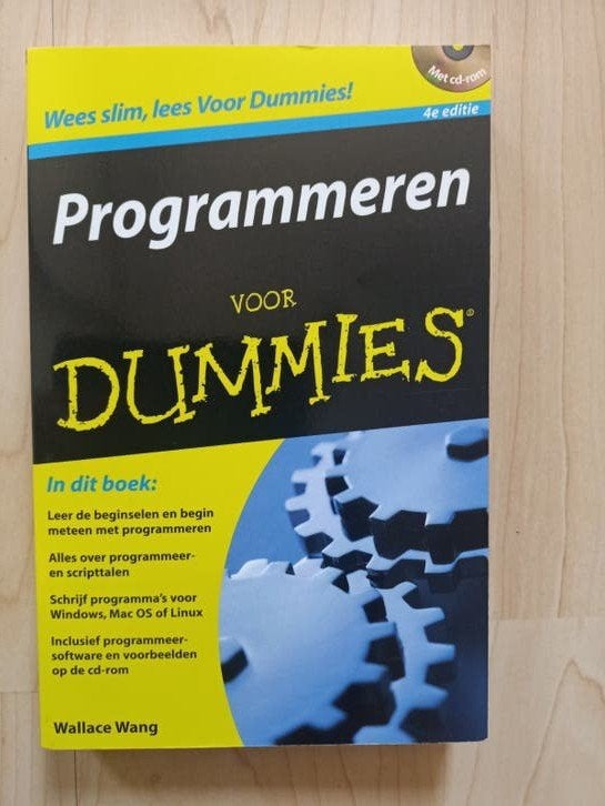 Programmeren voor Dummies - 4e editie met cd-rom, Boeken, Informatica en Computer, Ophalen of Verzenden, Zo goed als nieuw, Programmeertaal of Theorie