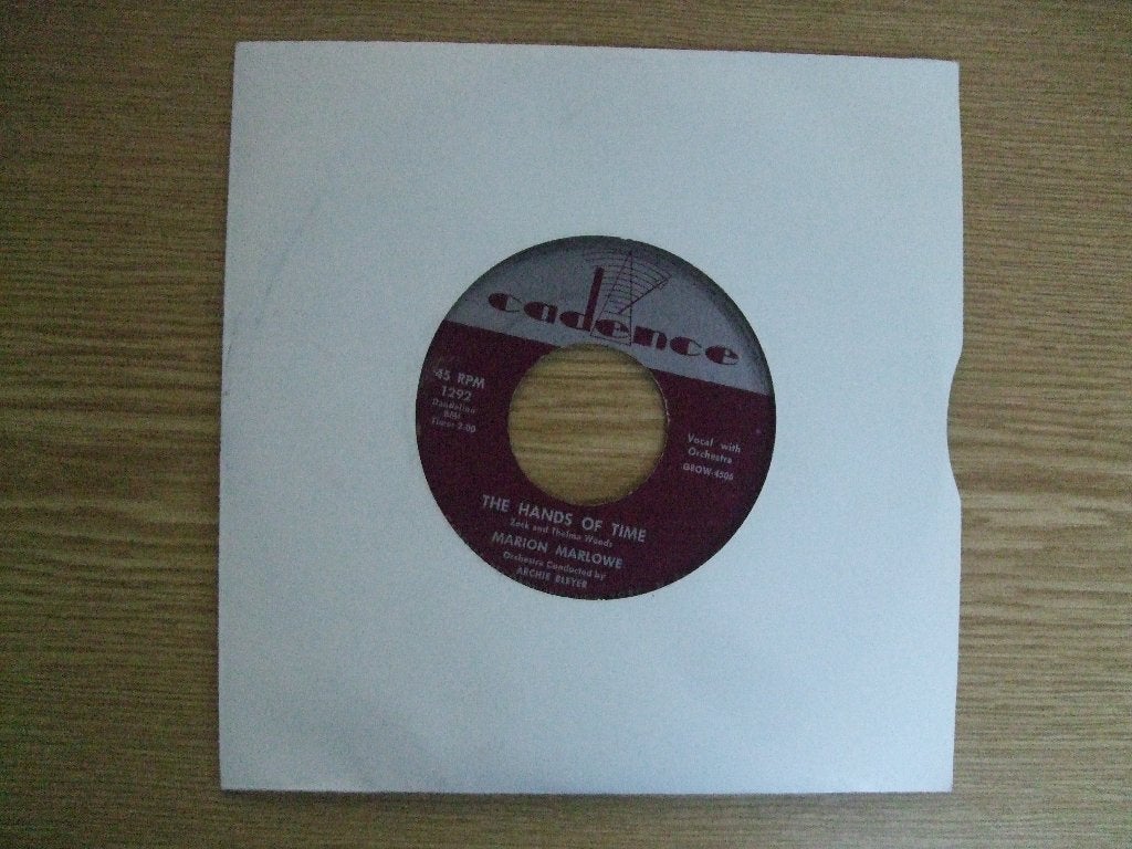 MARION MARLOWE    THE HANDS OF TIME / RING PHONE RING, Gebruikt, 7 inch, Ophalen of Verzenden, Pop