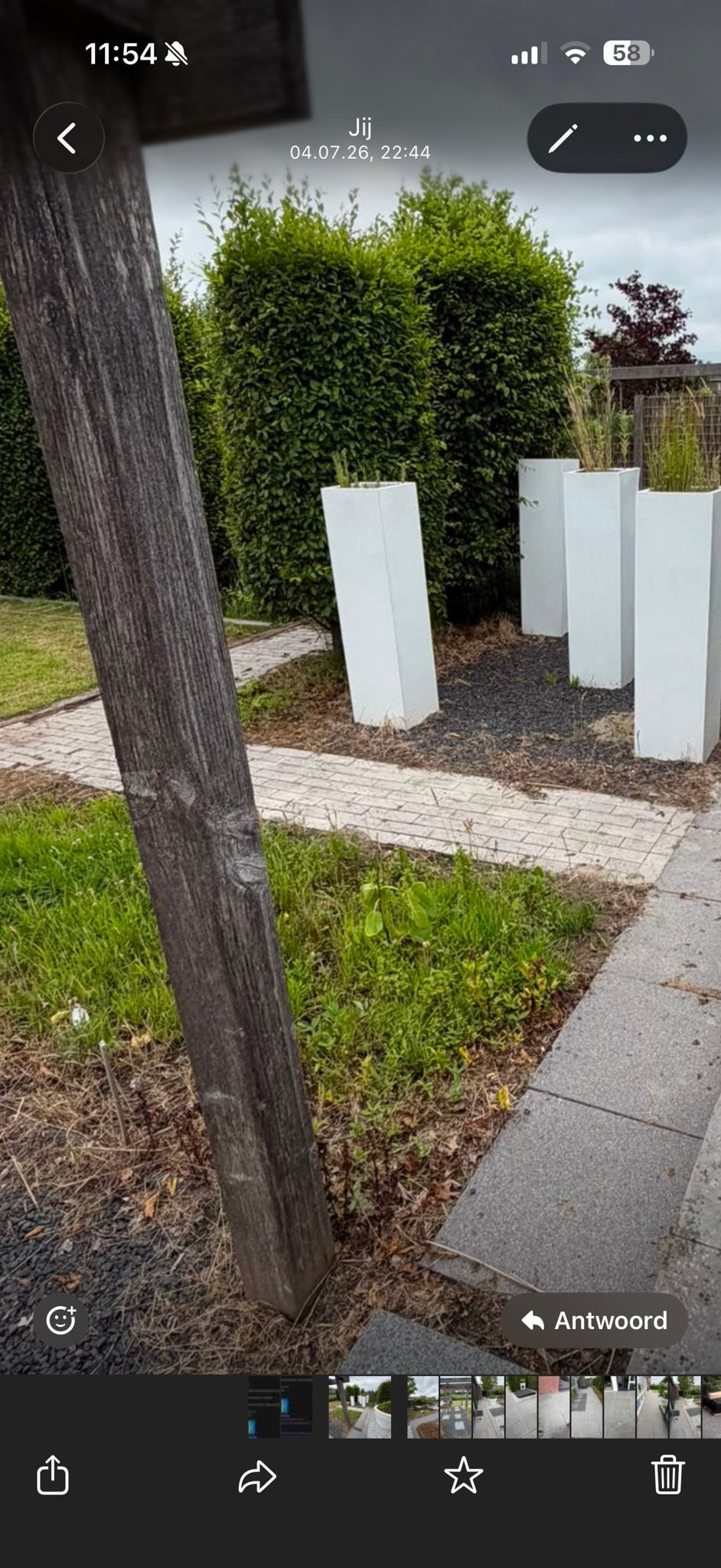 Gebruikte betonnen klinkers 30x10x6 zeer netjes gratis, Tuin en Terras, Tegels en Klinkers, Ophalen, Gebruikt, Klinkers, 5 tot 10 m²