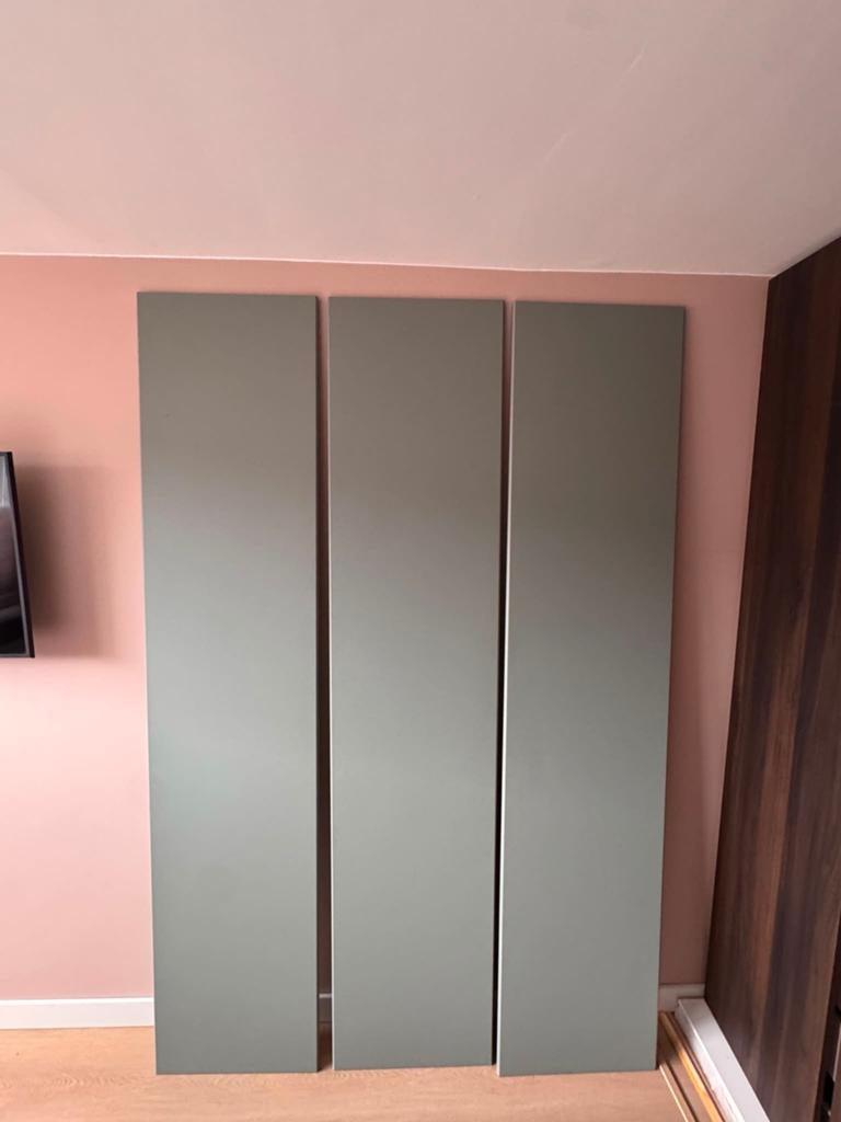 3x IKEA PAX kastdeuren - grijsgroen, Huis en Inrichting, Kasten | Kledingkasten, Ophalen, Overige materialen, Minder dan 50 cm